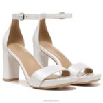 mujer Naturalizer cuero blanco sandalia de vestir alegría RTZ4T69