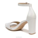 mujer Naturalizer cuero blanco sandalia de vestir alegría RTZ4T69 - Imagen 8