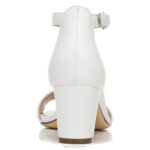 mujer Naturalizer cuero blanco sandalia de vestir vera RTZ4T16 - Imagen 6