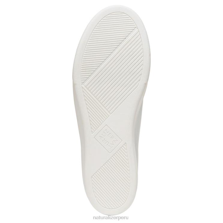 mujer Naturalizer cuero blanco tenis morrison 2.0 con cordones RTZ4T95 - Imagen 7