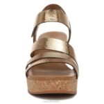 mujer Naturalizer cuero bronce claro sandalia con cuña cynthia RTZ4T372 - Imagen 5