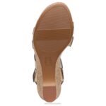 mujer Naturalizer cuero bronce claro sandalia con cuña cynthia RTZ4T372 - Imagen 7
