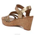 mujer Naturalizer cuero bronce claro sandalia con cuña cynthia RTZ4T372 - Imagen 8