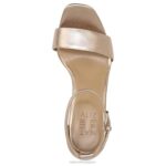 mujer Naturalizer cuero bronce claro sandalia de vestir alegría RTZ4T66 - Imagen 4