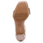 mujer Naturalizer cuero bronce claro sandalia de vestir alegría RTZ4T66 - Imagen 7