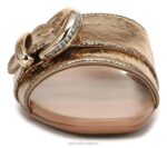 mujer Naturalizer cuero bronce sandalia santiago RTZ4T490 - Imagen 5