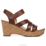 mujer Naturalizer cuero canela sandalia con cuña cynthia RTZ4T369 - Imagen 2