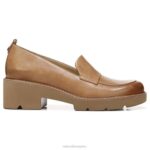 mujer Naturalizer cuero caramelo mocasines con suela dentada Darry RTZ4T165 - Imagen 2