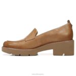 mujer Naturalizer cuero caramelo mocasines con suela dentada Darry RTZ4T165 - Imagen 3