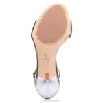 mujer Naturalizer cuero champán Sandalia vestir violeta 27 edit RTZ4T140 - Imagen 7