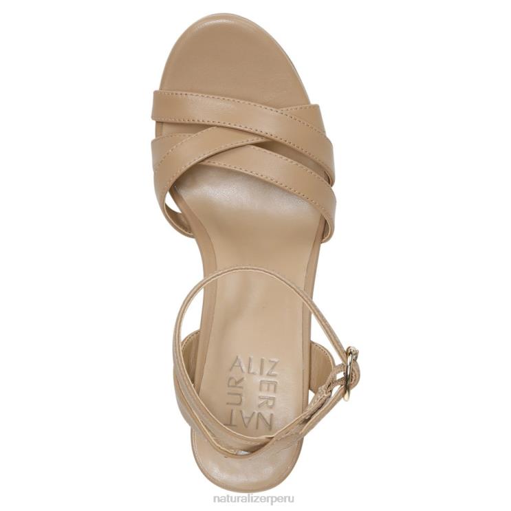 mujer Naturalizer cuero de abedul sandalia de vestir mallory RTZ4T493 - Imagen 4
