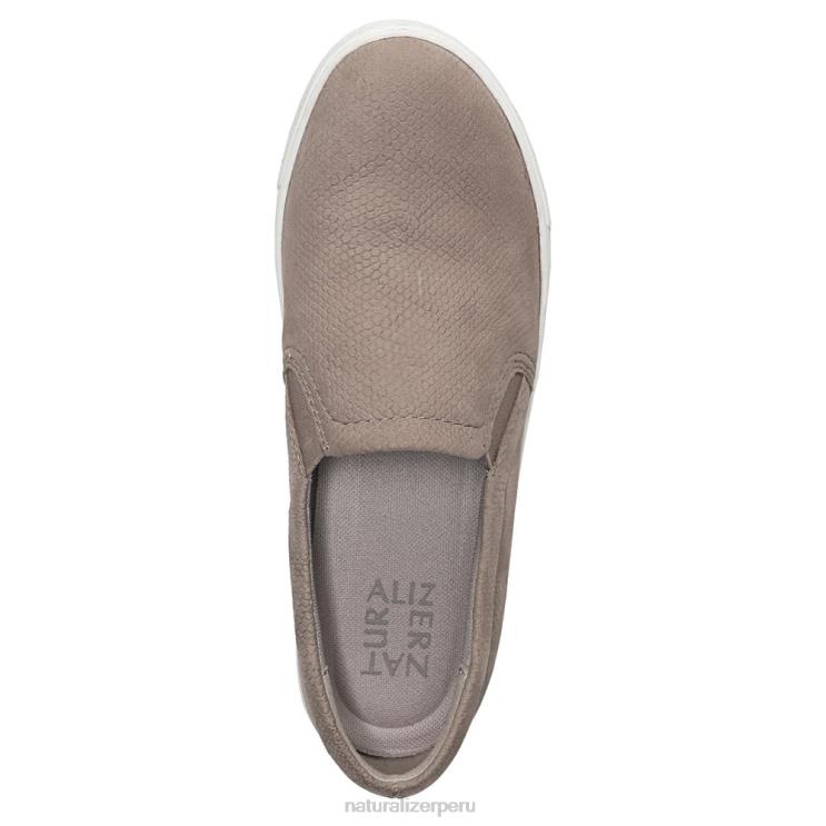 mujer Naturalizer cuero de avena marianne slip en la zapatilla de deporte RTZ4T514 - Imagen 4
