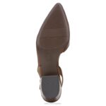 mujer Naturalizer cuero de cacao bancos puntiagudos planos RTZ4T85 - Imagen 7