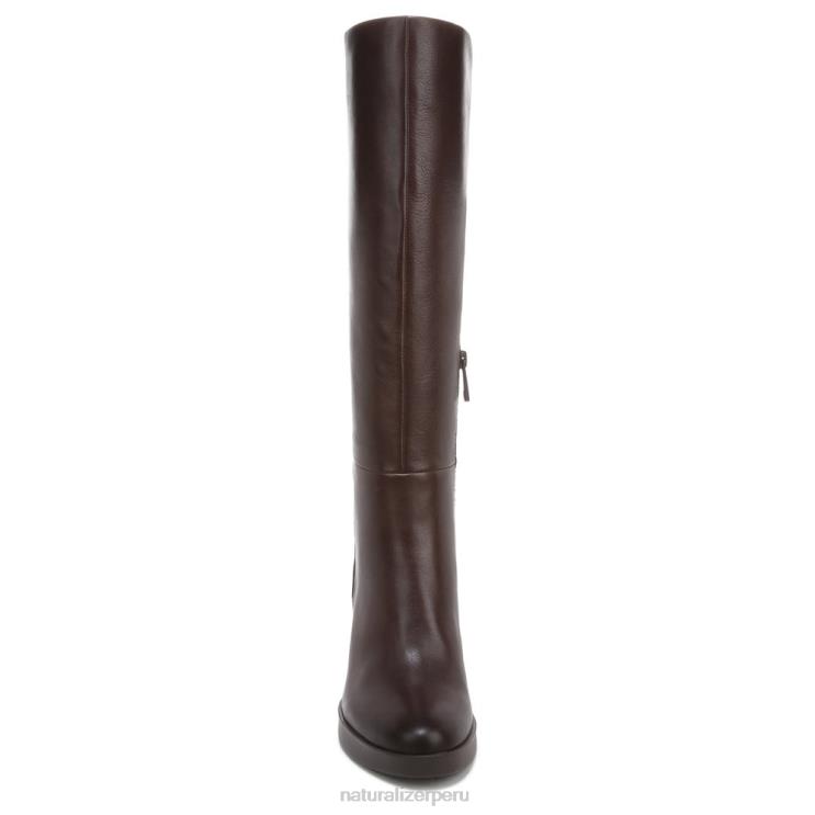 mujer Naturalizer cuero de chocolate bota alta hasta la rodilla gen n align RTZ4T375 - Imagen 5