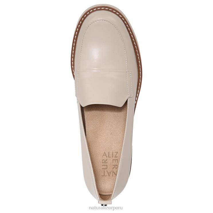 mujer Naturalizer cuero de piel de porcelana mocasines con suela dentada Darry RTZ4T166 - Imagen 4