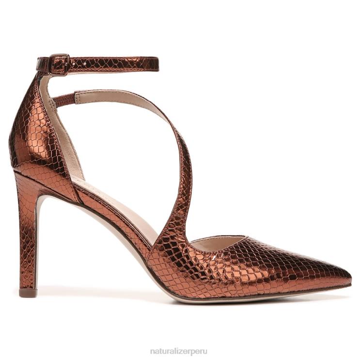 mujer Naturalizer cuero de serpiente de cobre 27 editar bomba abilyn RTZ4T134 - Imagen 2