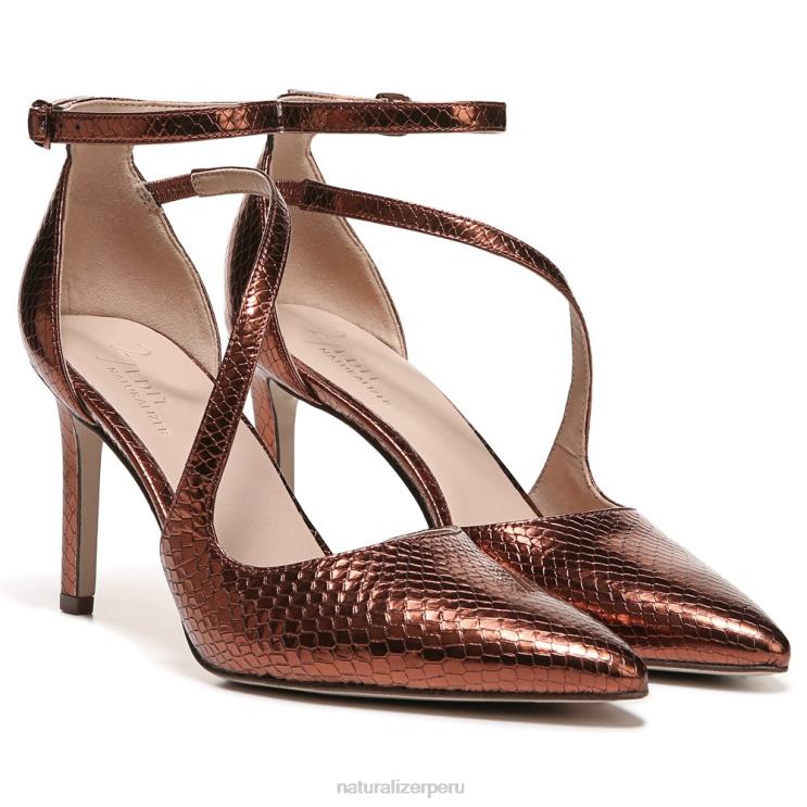 mujer Naturalizer cuero de serpiente de cobre 27 editar bomba abilyn RTZ4T134 - Imagen 1