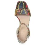 mujer Naturalizer cuero de serpiente múltiple sandalia de vestir jaselle 27 edit RTZ4T212 - Imagen 4