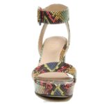 mujer Naturalizer cuero de serpiente múltiple sandalia de vestir jaselle 27 edit RTZ4T212 - Imagen 5