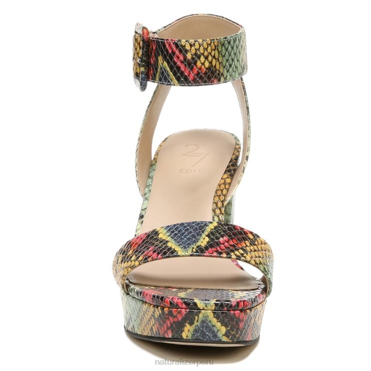 mujer Naturalizer cuero de serpiente múltiple sandalia de vestir jaselle 27 edit RTZ4T212 - Imagen 5