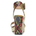 mujer Naturalizer cuero de serpiente múltiple sandalia de vestir jaselle 27 edit RTZ4T212 - Imagen 6