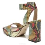 mujer Naturalizer cuero de serpiente múltiple sandalia de vestir jaselle 27 edit RTZ4T212 - Imagen 9