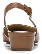 mujer Naturalizer cuero de té inglés bancos puntiagudos planos RTZ4T84 - Imagen 6