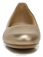 mujer Naturalizer cuero dorado claro bailarinas maxwell RTZ4T186 - Imagen 5