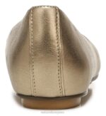 mujer Naturalizer cuero dorado claro bailarinas maxwell RTZ4T186 - Imagen 6