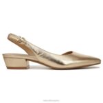 mujer Naturalizer cuero dorado oscuro bancos puntiagudos planos RTZ4T87 - Imagen 2