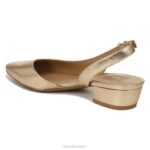 mujer Naturalizer cuero dorado oscuro bancos puntiagudos planos RTZ4T87 - Imagen 8