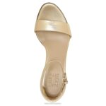 mujer Naturalizer cuero dorado oscuro sandalia de vestir vera RTZ4T11 - Imagen 4
