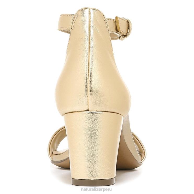 mujer Naturalizer cuero dorado oscuro sandalia de vestir vera RTZ4T11 - Imagen 6