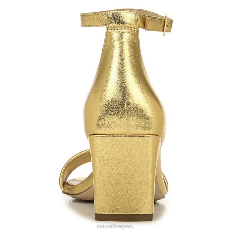 mujer Naturalizer cuero dorado sandalia de vestir iriss 27 edit RTZ4T115 - Imagen 6