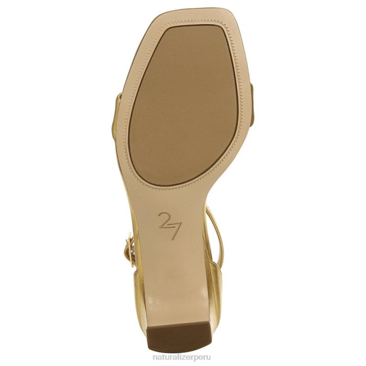 mujer Naturalizer cuero dorado sandalia de vestir iriss 27 edit RTZ4T115 - Imagen 7