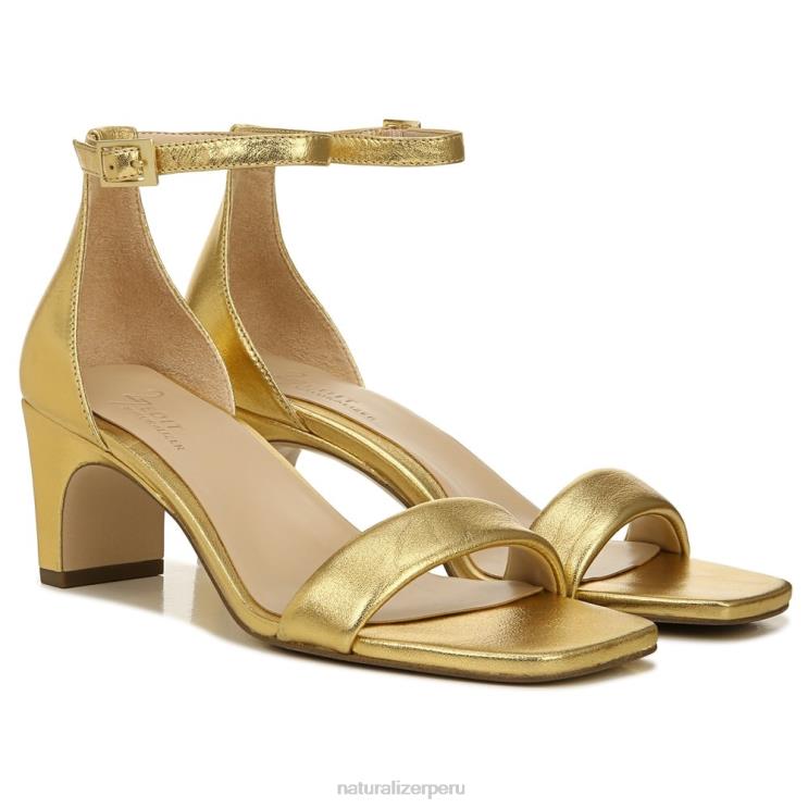 mujer Naturalizer cuero dorado sandalia de vestir iriss 27 edit RTZ4T115 - Imagen 1