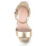 mujer Naturalizer cuero dorado sandalia de vestir jaselle 27 edit RTZ4T216 - Imagen 4