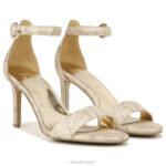 mujer Naturalizer cuero dorado sandalia de vestir kinsley RTZ4T46