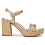 mujer Naturalizer cuero dorado suave sandalia pandora RTZ4T340 - Imagen 2