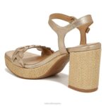 mujer Naturalizer cuero dorado suave sandalia pandora RTZ4T340 - Imagen 8