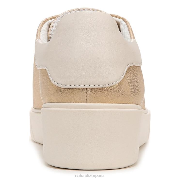 mujer Naturalizer cuero dorado tenis morrison 2.0 con cordones RTZ4T94 - Imagen 6