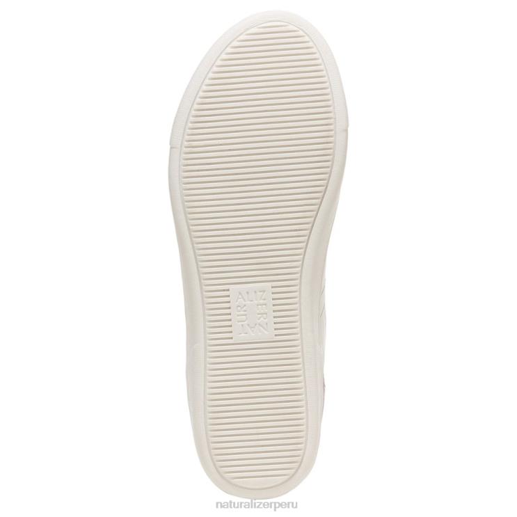 mujer Naturalizer cuero floral blanco/rosa zapatilla morrison RTZ4T235 - Imagen 7
