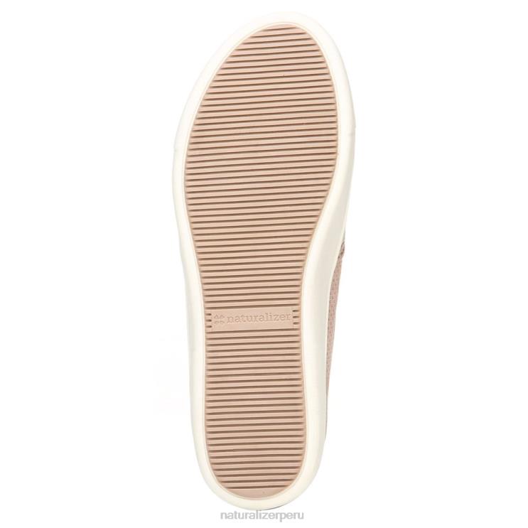 mujer Naturalizer cuero malva marianne slip en la zapatilla de deporte RTZ4T512 - Imagen 7