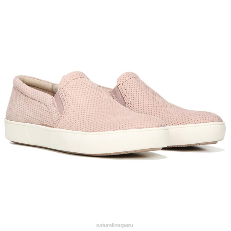mujer Naturalizer cuero malva marianne slip en la zapatilla de deporte RTZ4T512 - Imagen 1