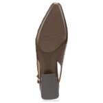 mujer Naturalizer cuero marron bruno zapatos planos lindsey con tira trasera RTZ4T58 - Imagen 7