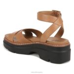 mujer Naturalizer cuero marrón caramelo sandalia darry RTZ4T34 - Imagen 8