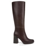 mujer Naturalizer cuero marrón chocolate bota de pantorrilla ancha gen n align RTZ4T629 - Imagen 2