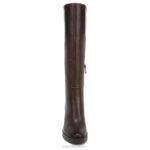 mujer Naturalizer cuero marrón chocolate bota de pantorrilla ancha gen n align RTZ4T629 - Imagen 5