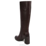 mujer Naturalizer cuero marrón chocolate bota de pantorrilla ancha gen n align RTZ4T629 - Imagen 8