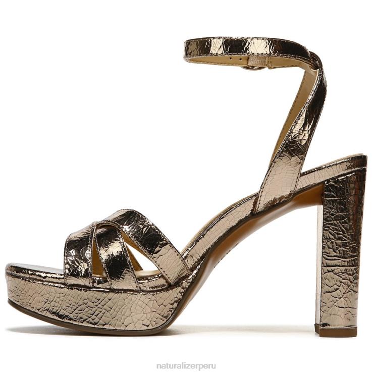 mujer Naturalizer cuero marron luna sandalia de vestir mallory RTZ4T495 - Imagen 3